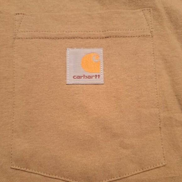 Carhartt men's size XL heavyweight short sleeve shirt Desert NEW - Picture 2 of 5